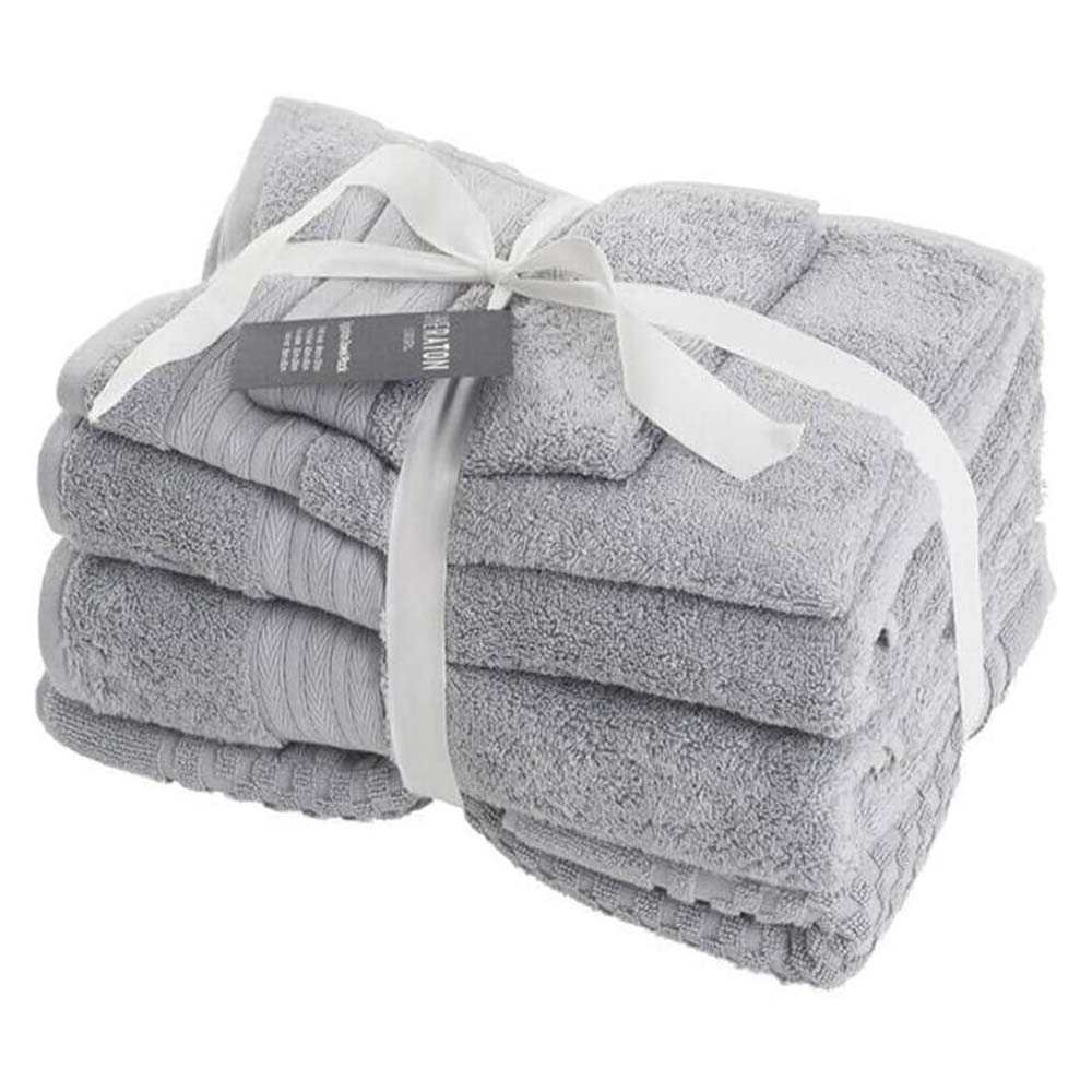 Sheraton Egyptian 5 Piece Towel Pack Dove Grey