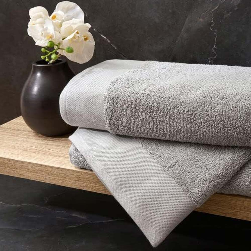 Sheraton Luxury Maison Byron Bath Towel 2 Pieces Pack, Grey