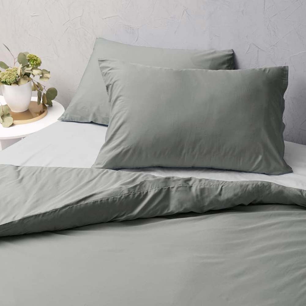 Sheraton Luxury Maison Sheet and Quilt Cover 4 Pieces Set, Super King Bed, Grey